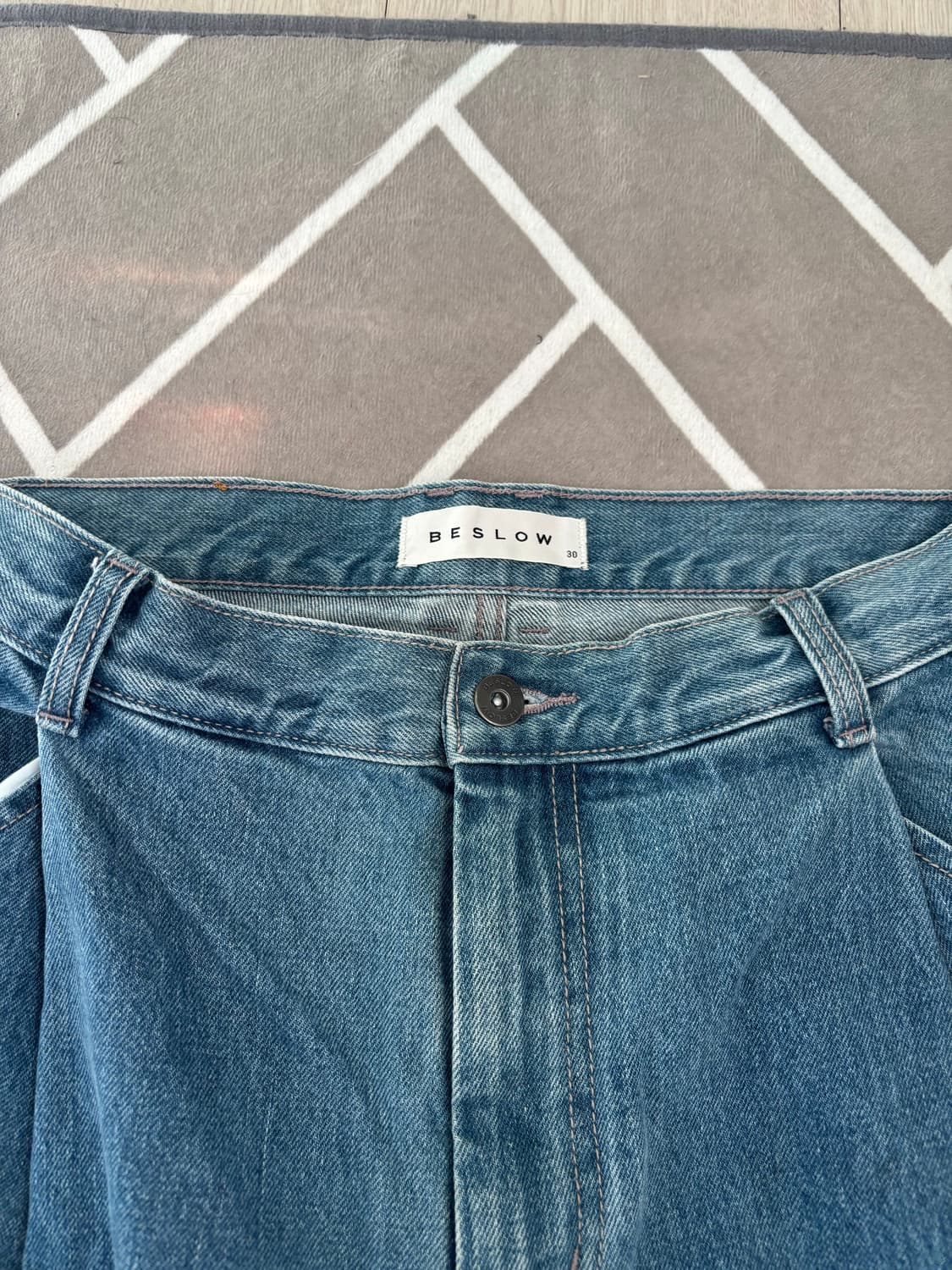 비슬로우 콘밀 데님 연청 30 상품이미지2