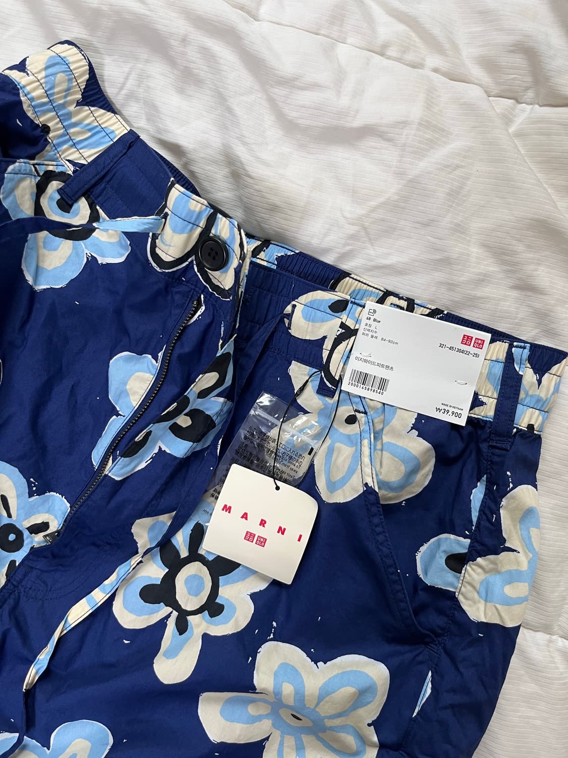 (L)유니클로x마르니 플라워팬츠 상품이미지2