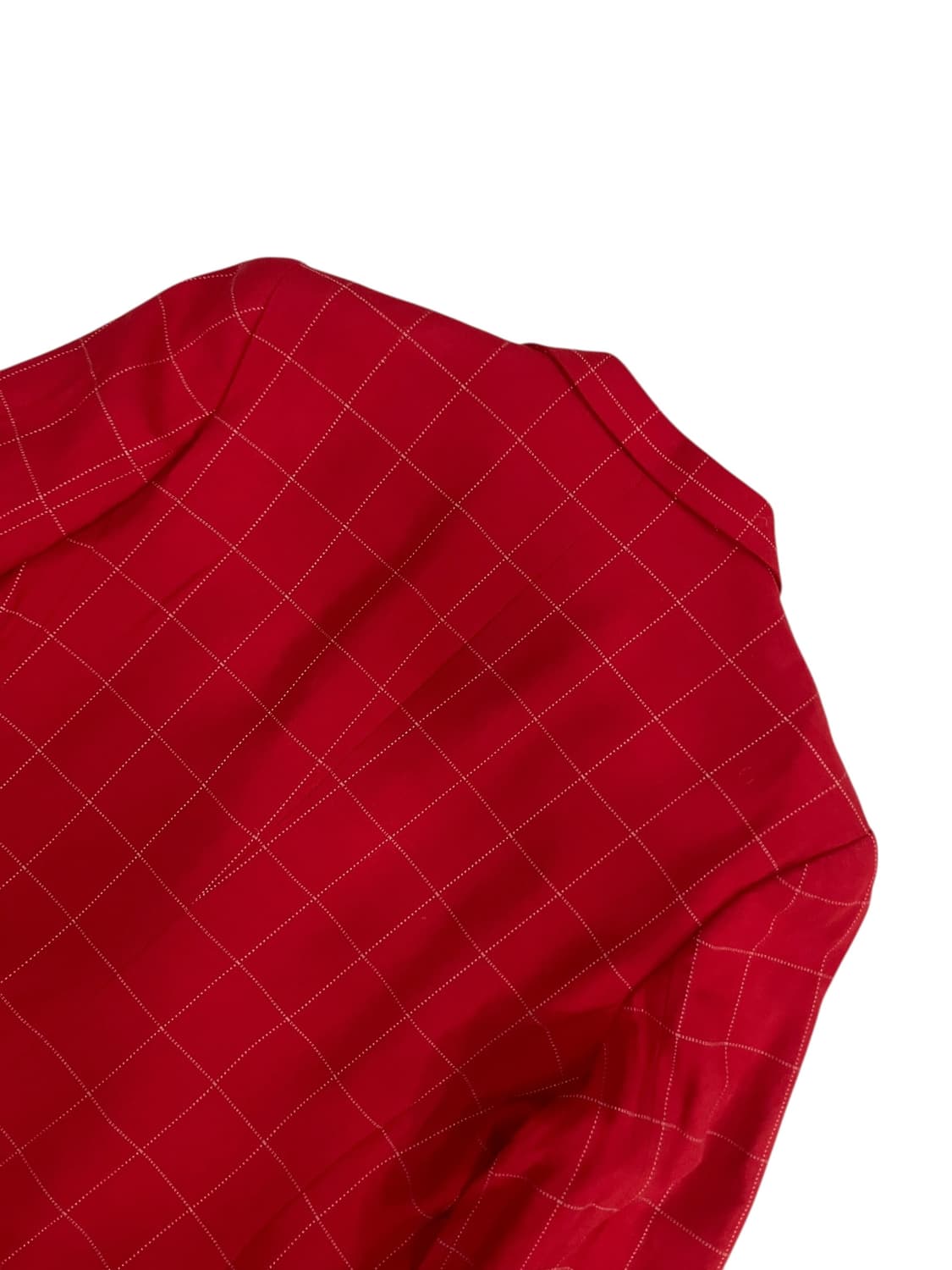 버버리 레드 체크 더블 브레스트 자켓 55 상품이미지4