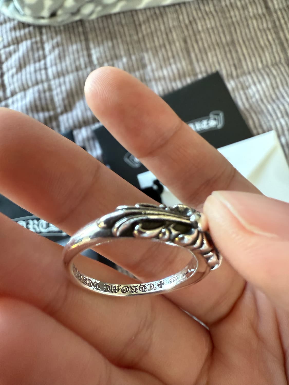 새상품 크롬하츠 베이비플로랄링 us10 상품이미지3