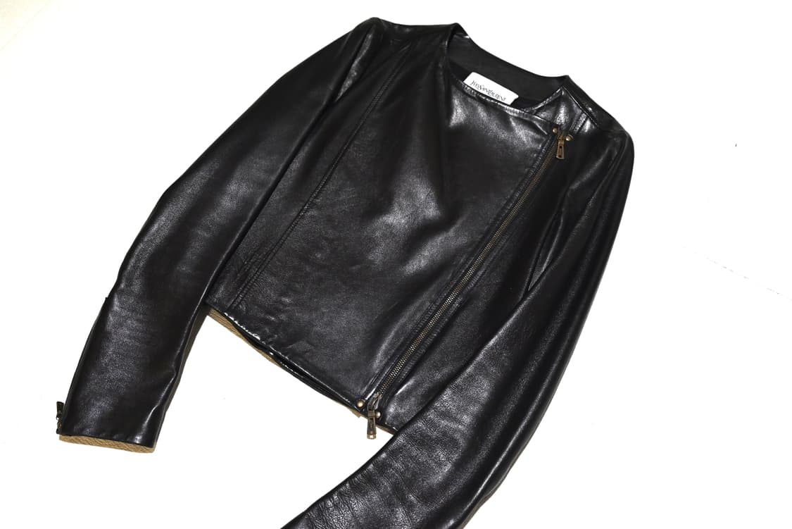 Yves Saint Laurent collarless leather  상품이미지3