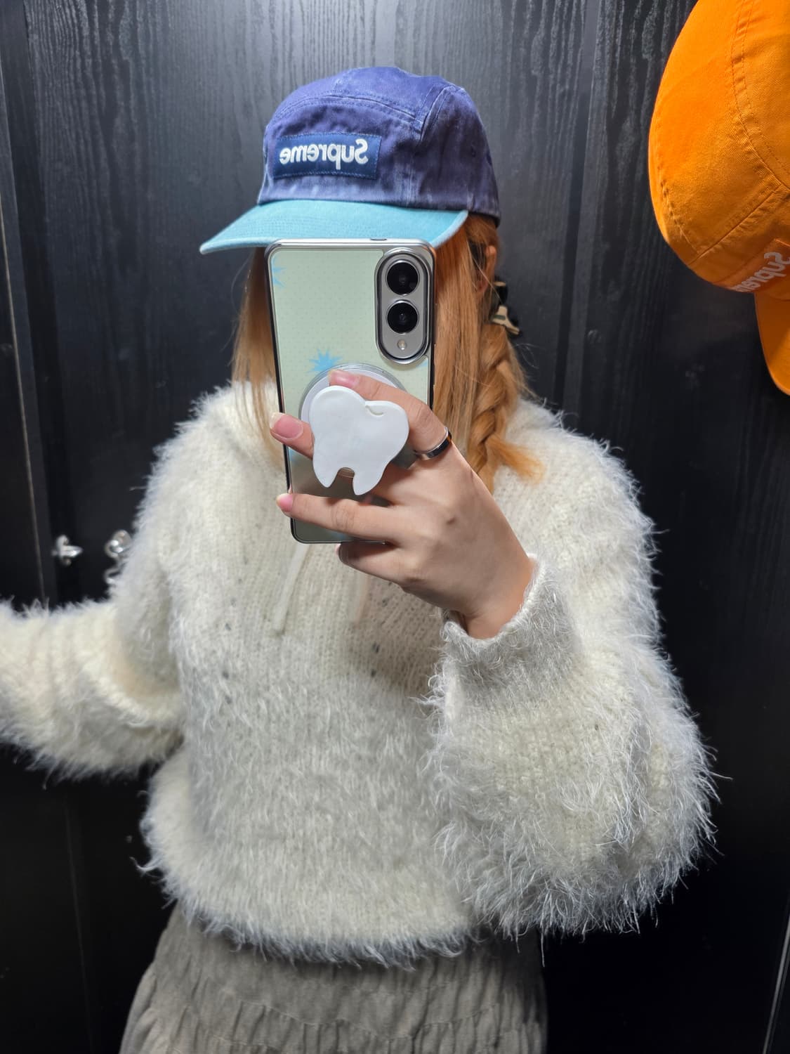 슈프림 피그먼트 투톤 캠프캡 네이비 상품이미지4