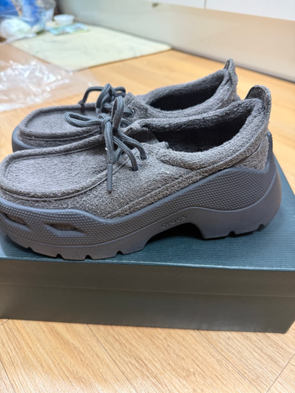 크록스 Exp 갤러리 블랙 250 사이즈 팝니다. 상품이미지3