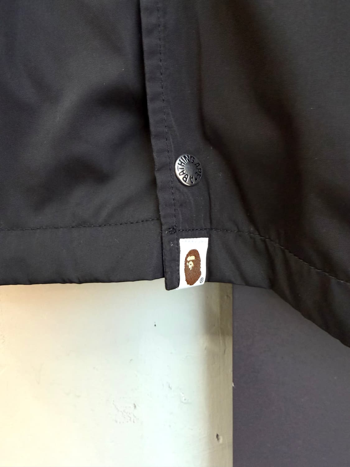 2XL/ 베이프 나일론 로고 프린팅 코치 자켓 상품이미지5