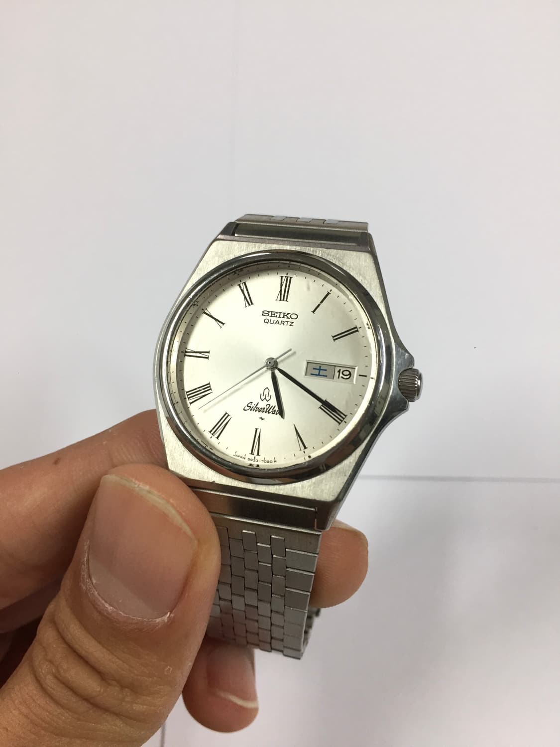 80s seiko silver wave roman index 상품이미지2