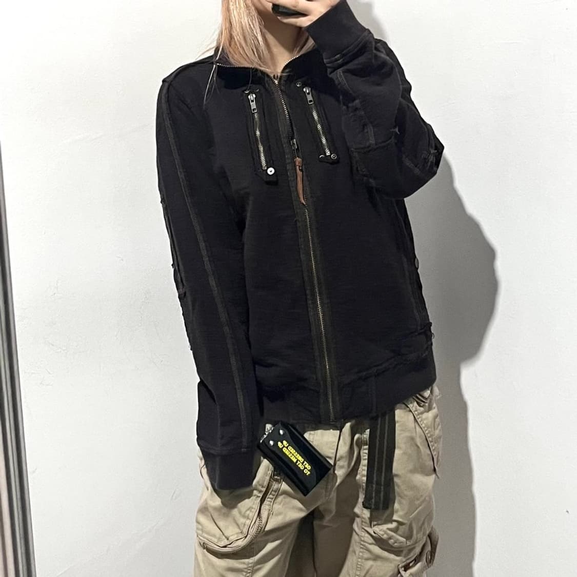 벨 y2k 그런지 집업 상품이미지1