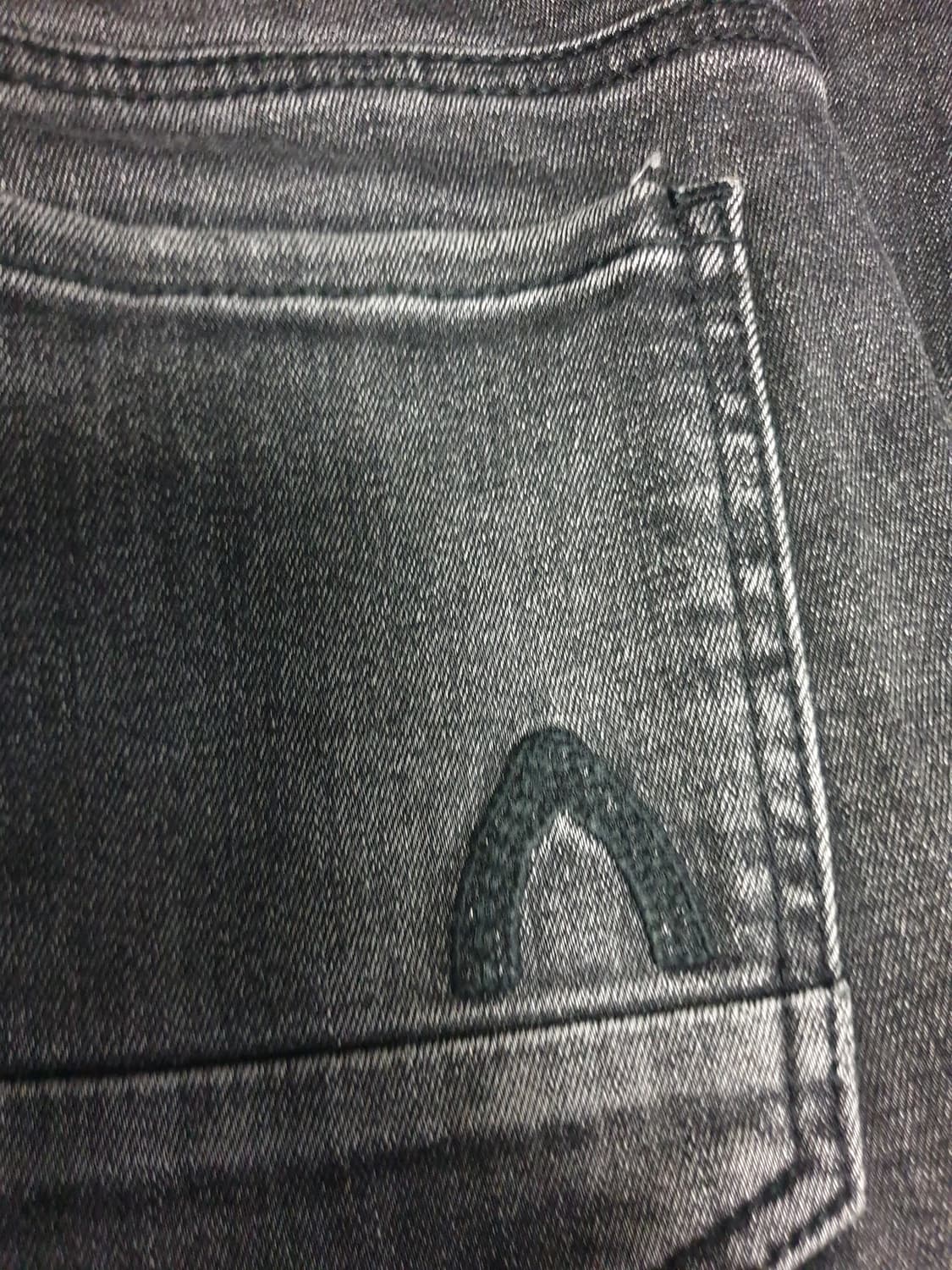 버커루 UP2 스트레치 크롭 슬림 데미지 워싱 데님팬츠 흑청 (30) 상품이미지3