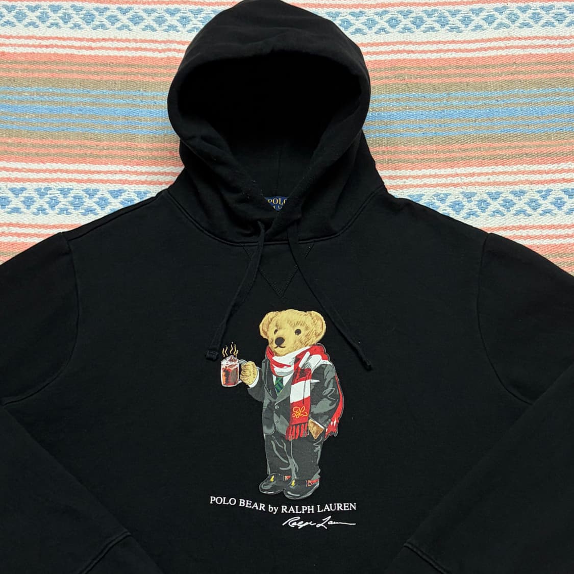 미국 빈티지 정품 폴로랄프로렌 베어 후드티 후드집업 상품이미지2