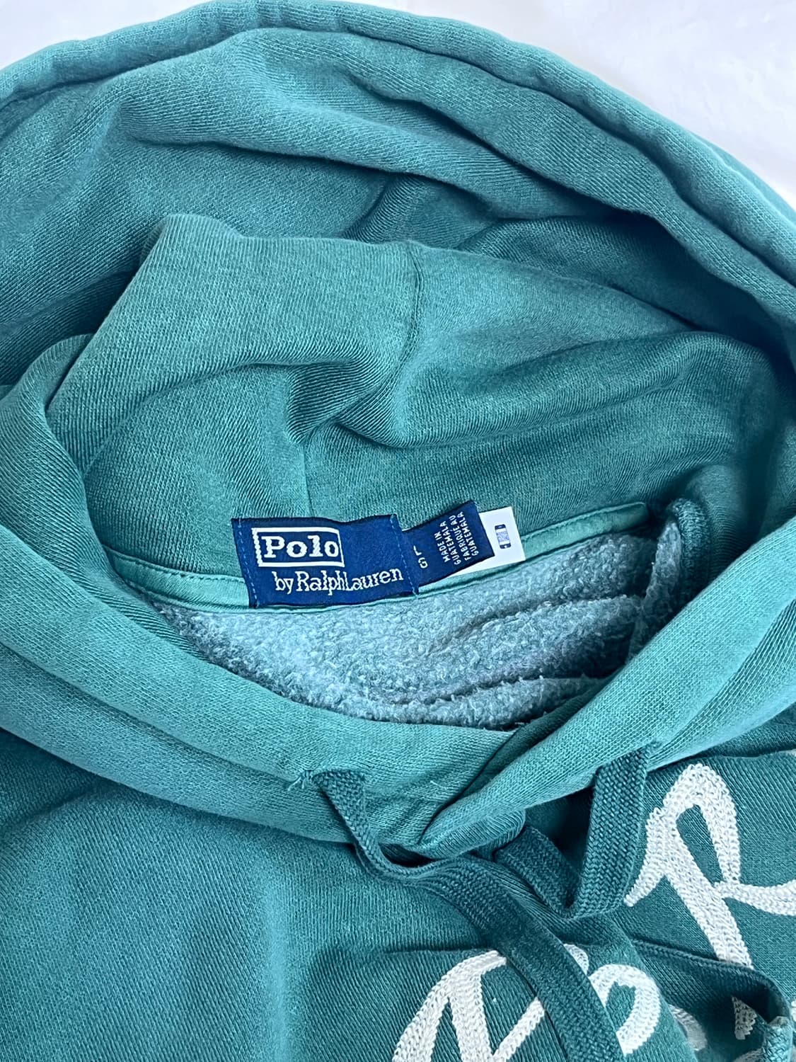 POLO RALPH LAUREN 페이디드 그린 후디 상품이미지5