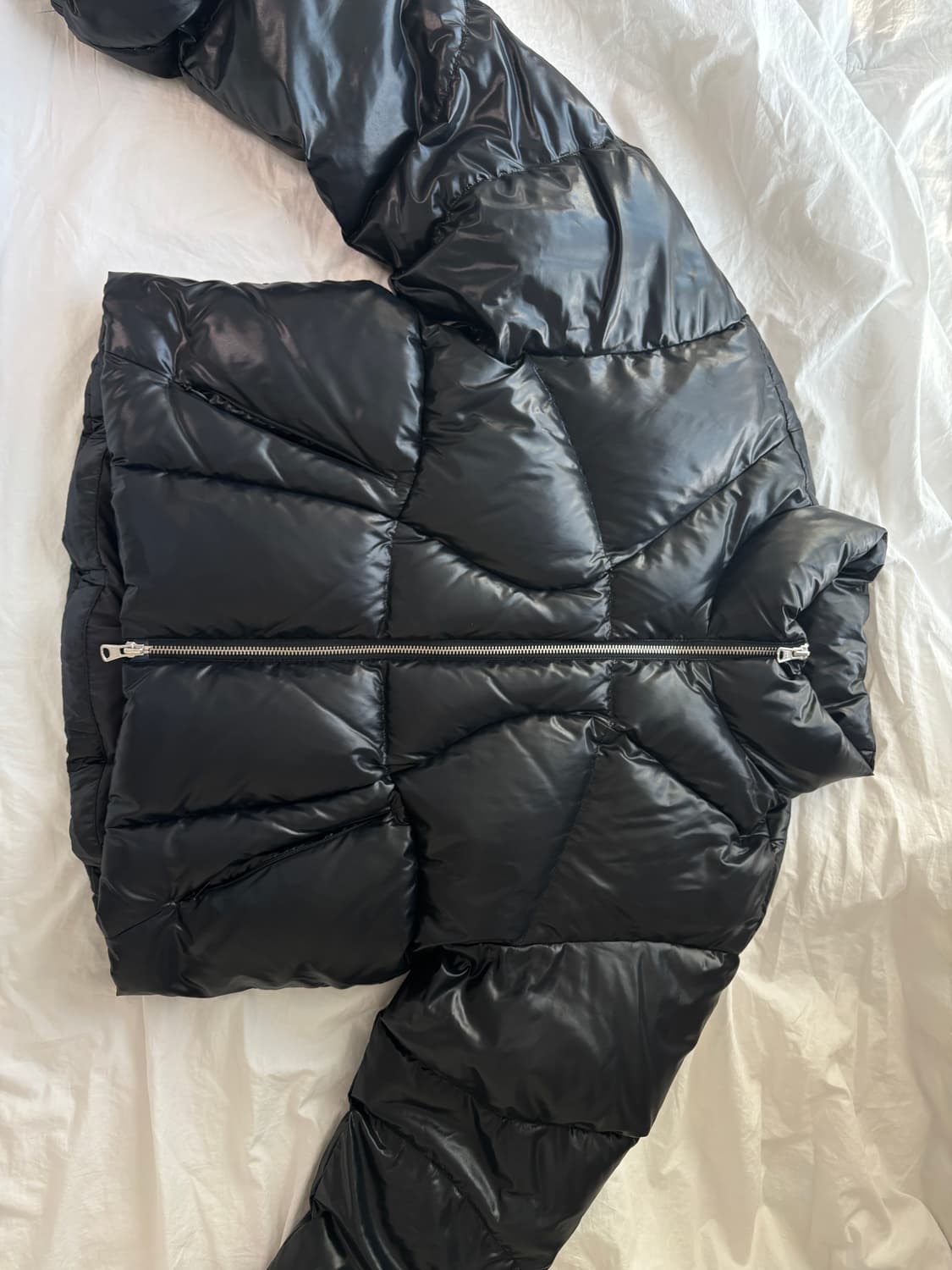 [인사일런스 우먼] 퀼티드 크롭 덕 다운 자켓 BLACK M 상품이미지8