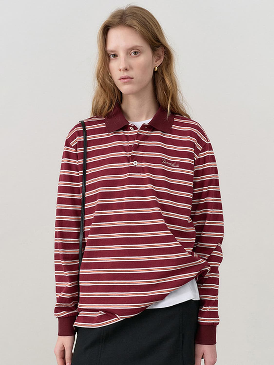 던스트 스트라이프 MULTI STRIPE COLLARED T-SHIRT 상품이미지1