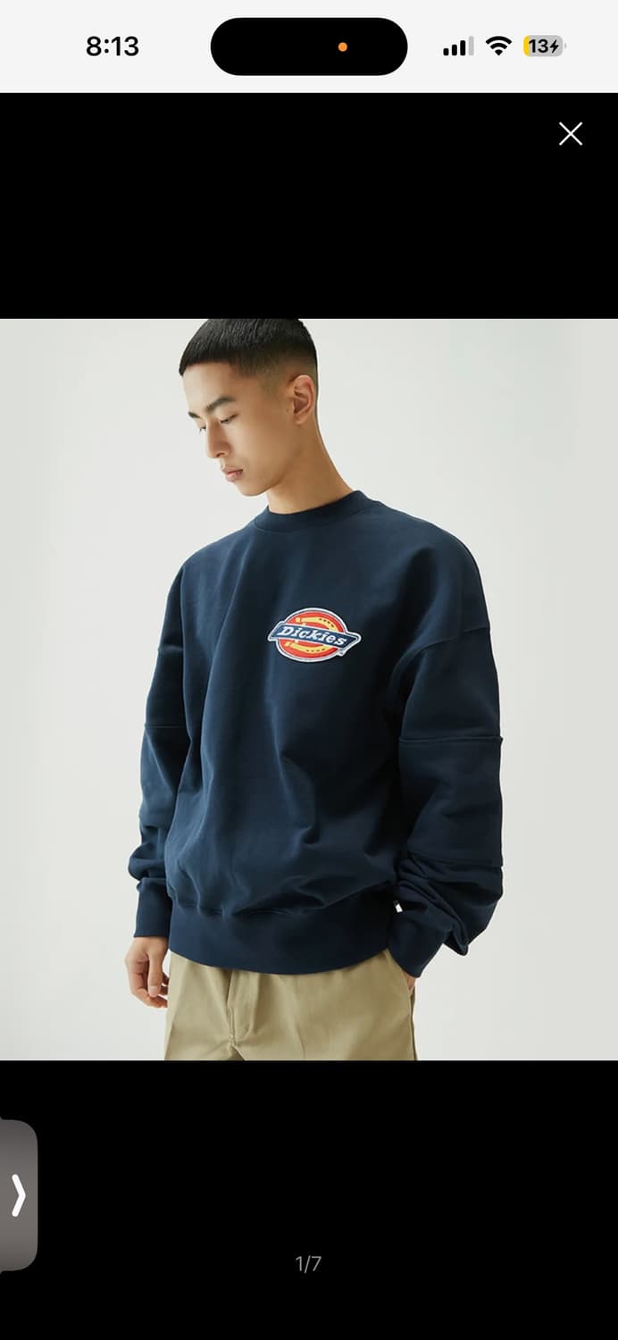 디키즈 맨투맨 네이비 L 상품이미지1