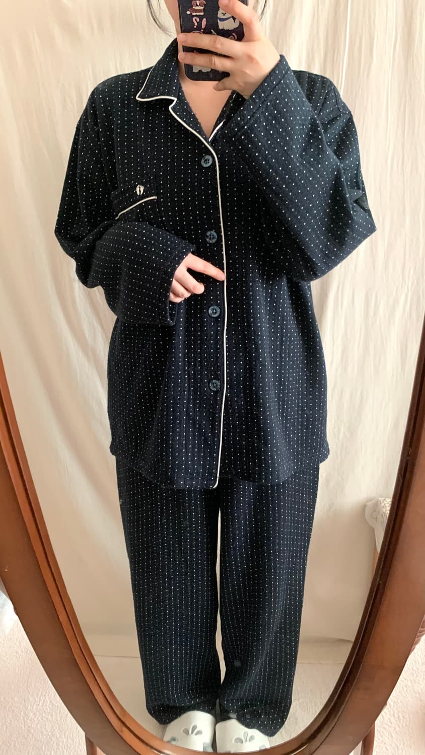 행텐 도트 파자마 상품이미지5