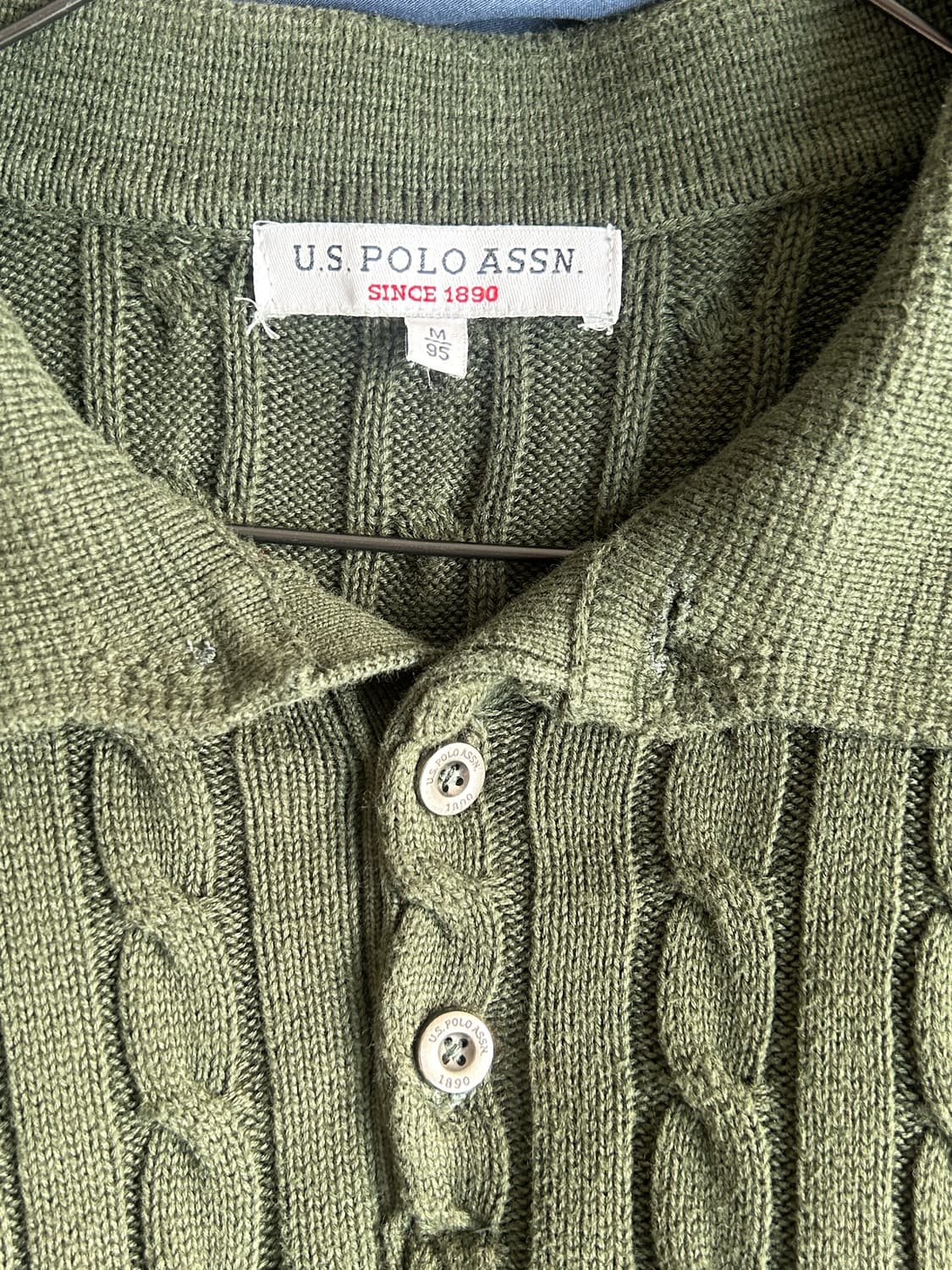 폴로 꽈배기 니트 상품이미지2