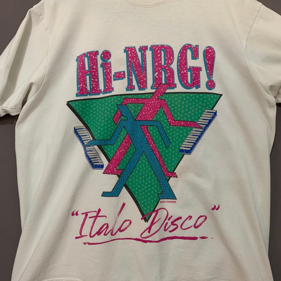 L 비앙카샹동 HI NRG 프린팅 튜블러 스트릿 프린팅 반팔티 상품이미지4