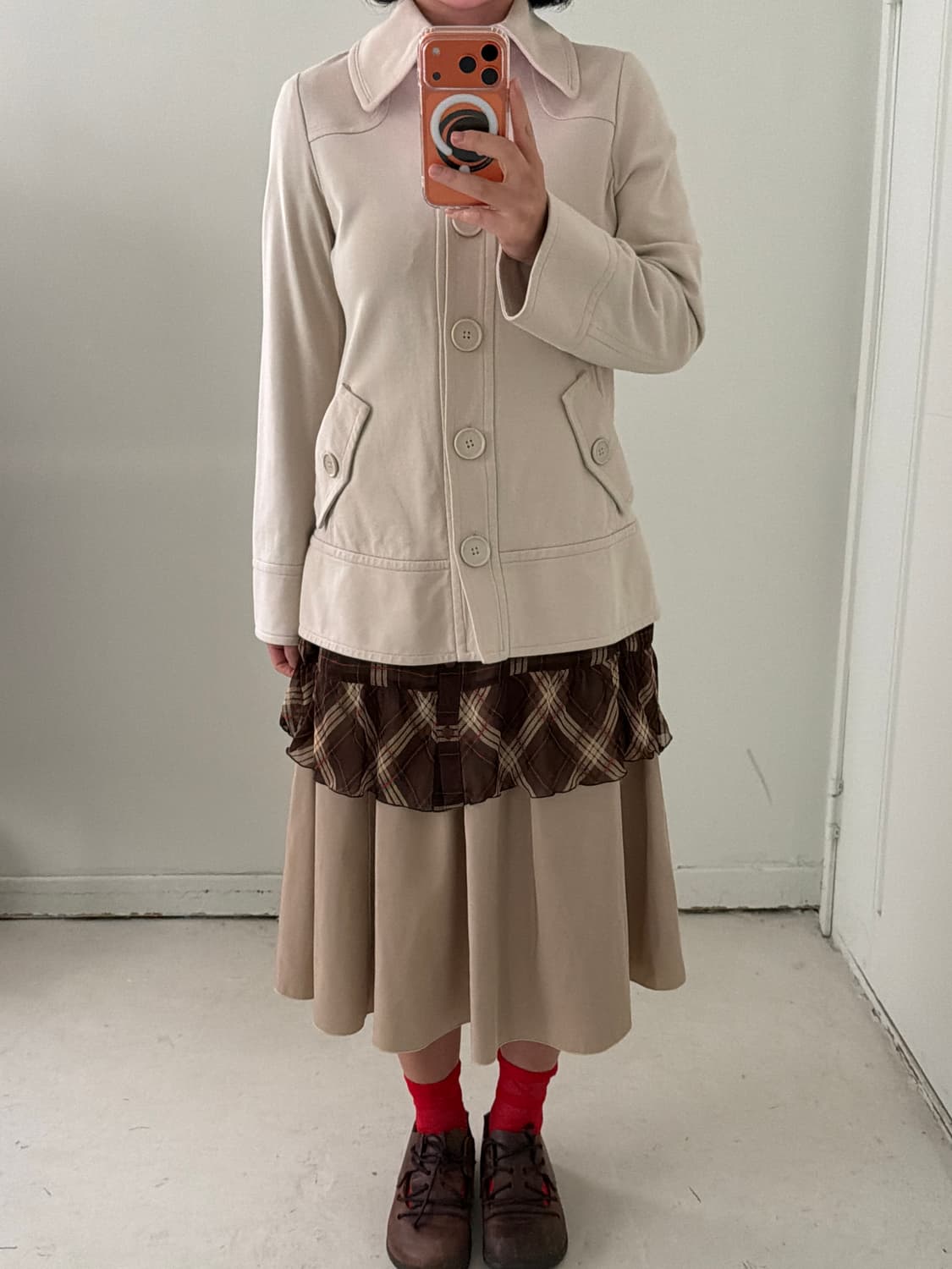 일본빈티지 산칸시온 아이보리 가디건 자켓 상품이미지3