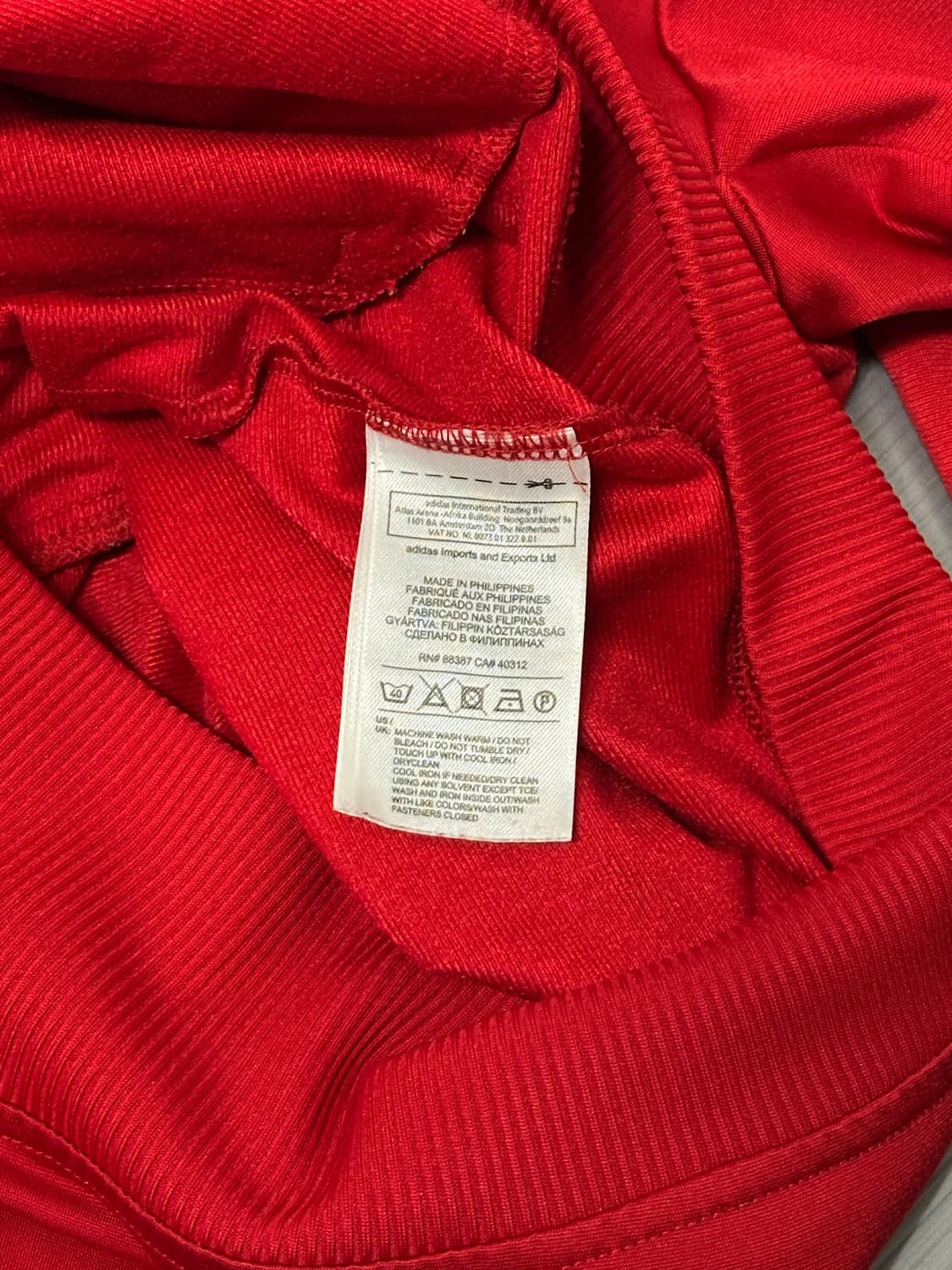 아디다스 파이어버드 트랙탑 져지 레드 XS 상품이미지6