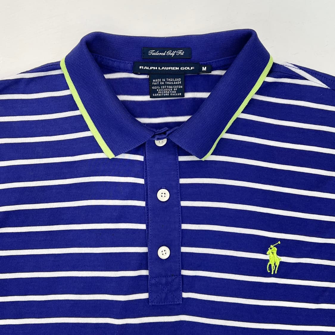폴로 랄프로렌 스트라이프 반팔 카라티 M 상품이미지2