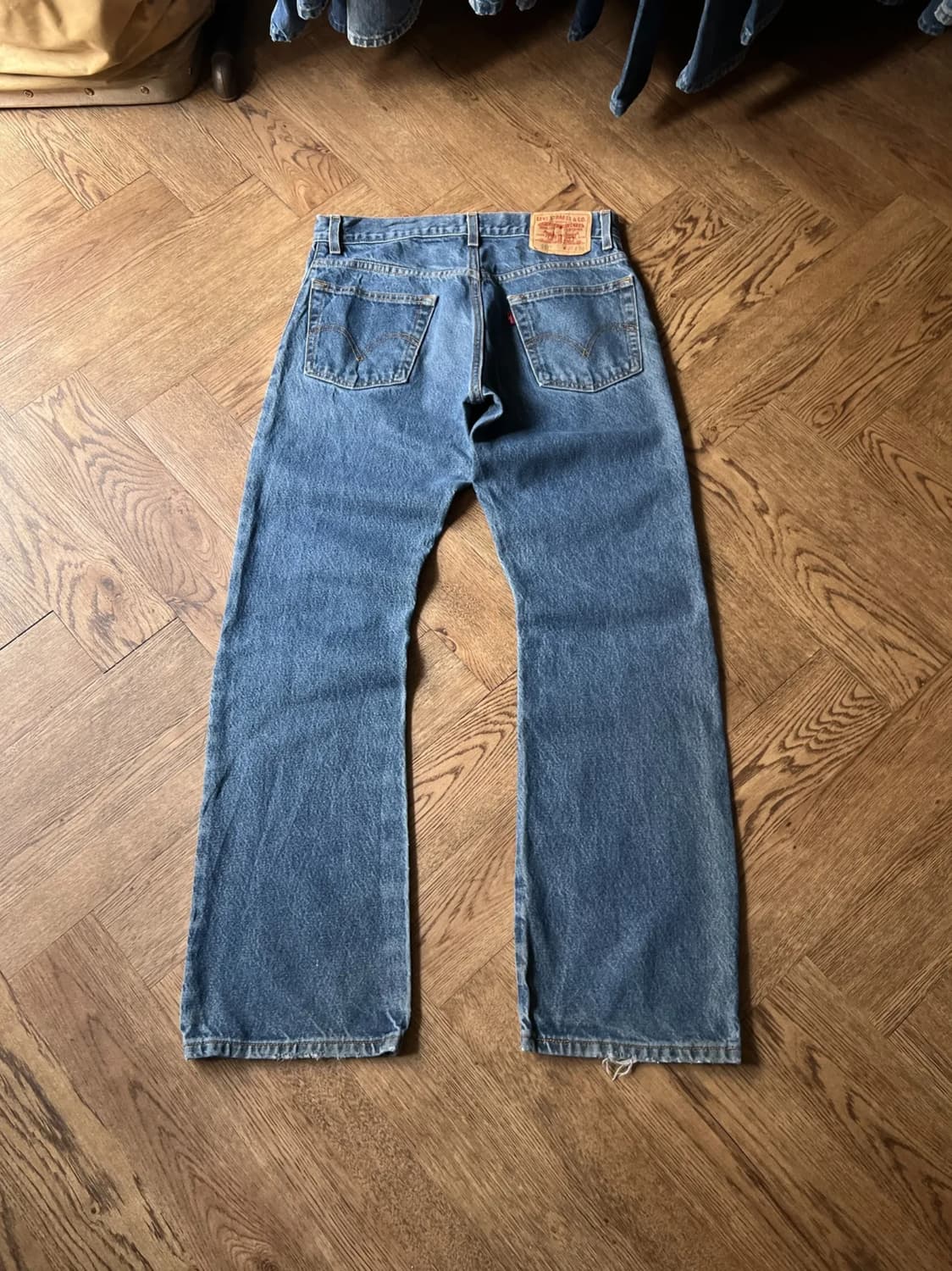 [31]00's 리바이스 USA 517 멕시코제 플레어 데님 팬츠 상품이미지1