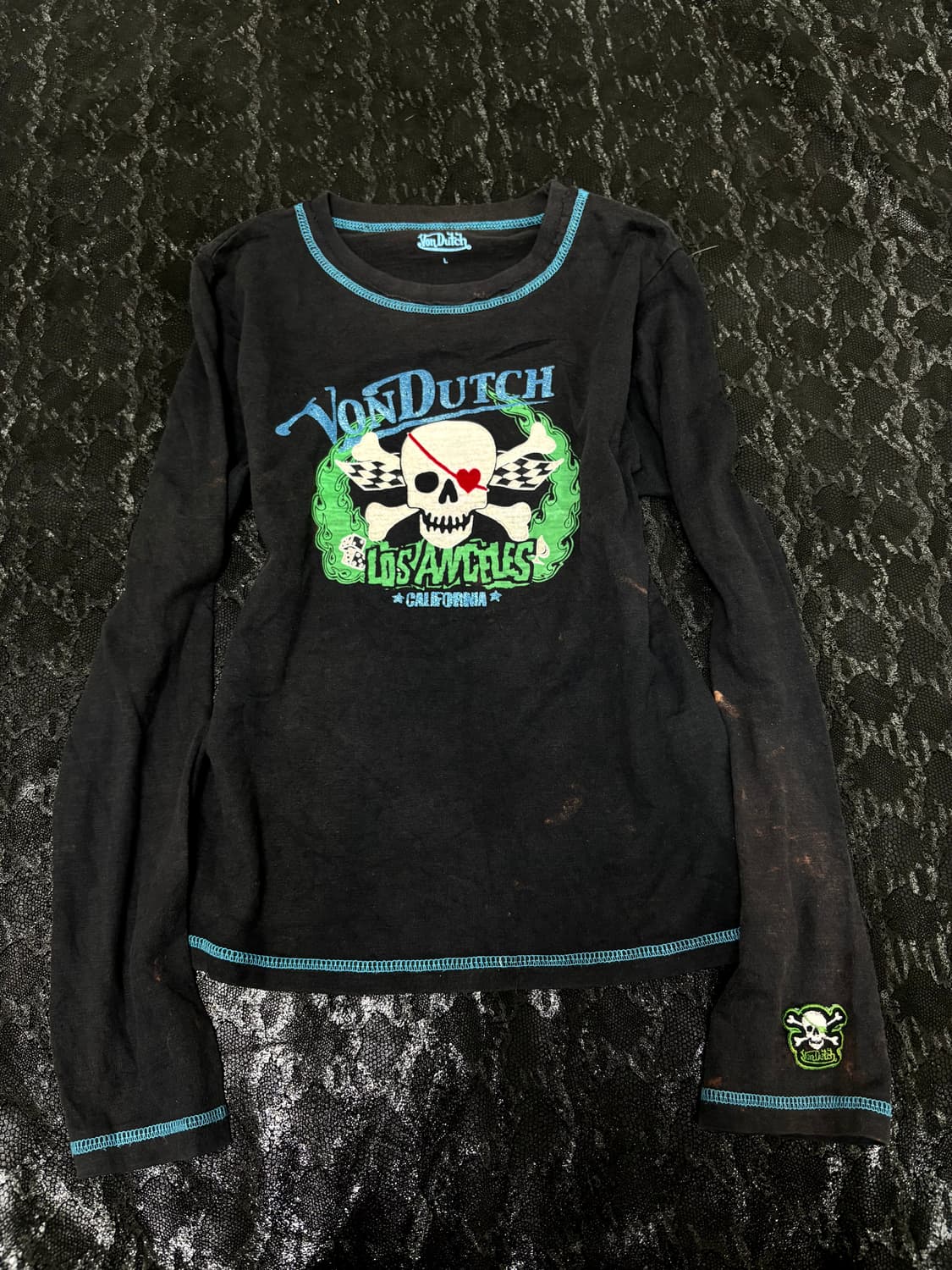 “VONDUTCH” Kitsch Skull Print Sleeve 상품이미지1