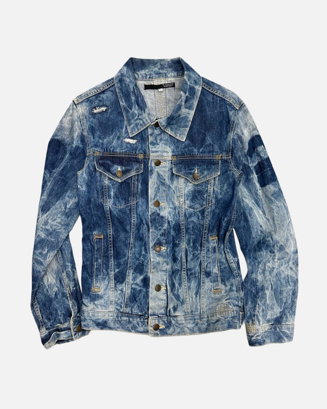 EXHIBITIONIST acid washing damage denim  상품이미지1