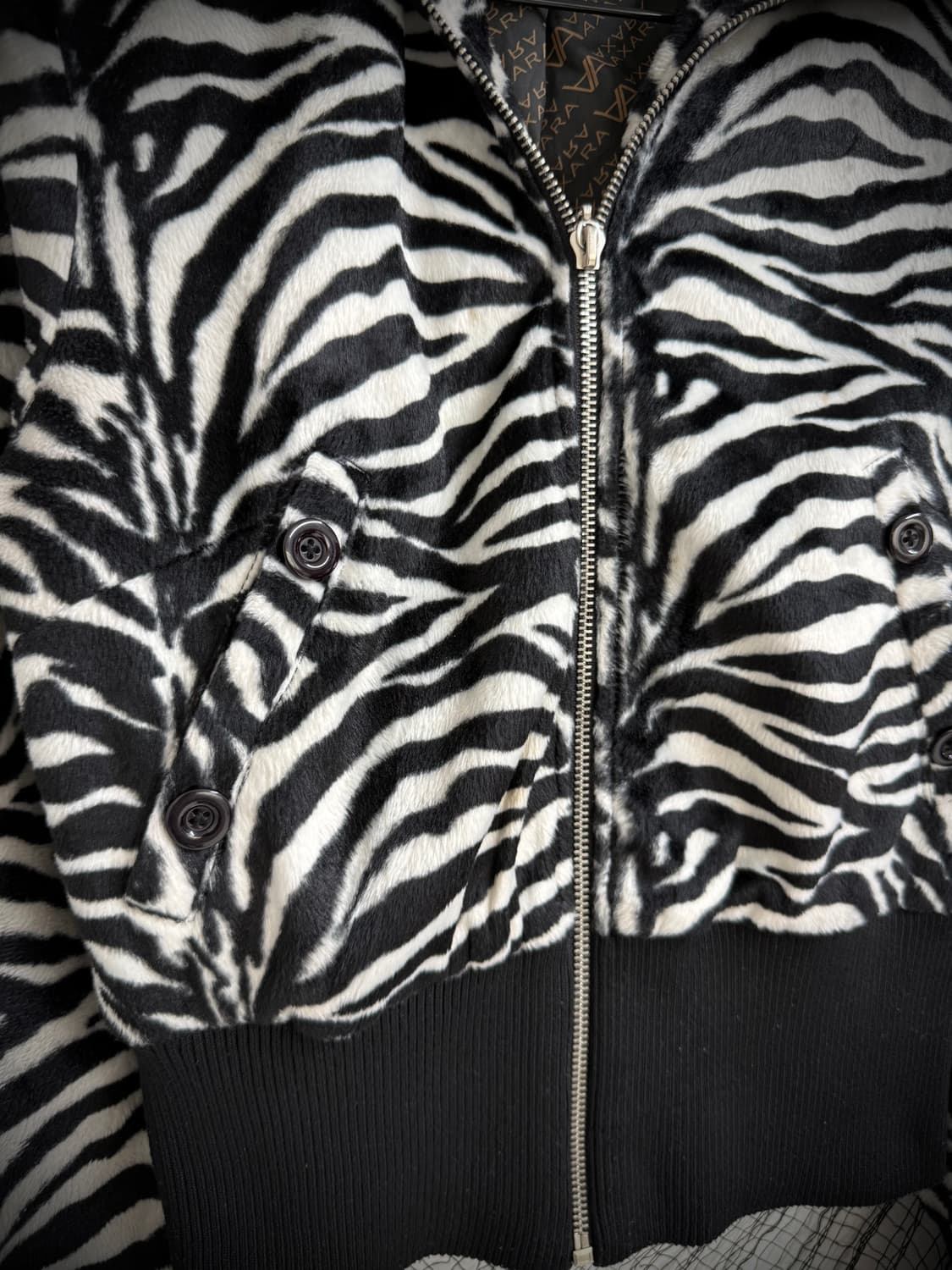 00s zebra pattern jacket 상품이미지3