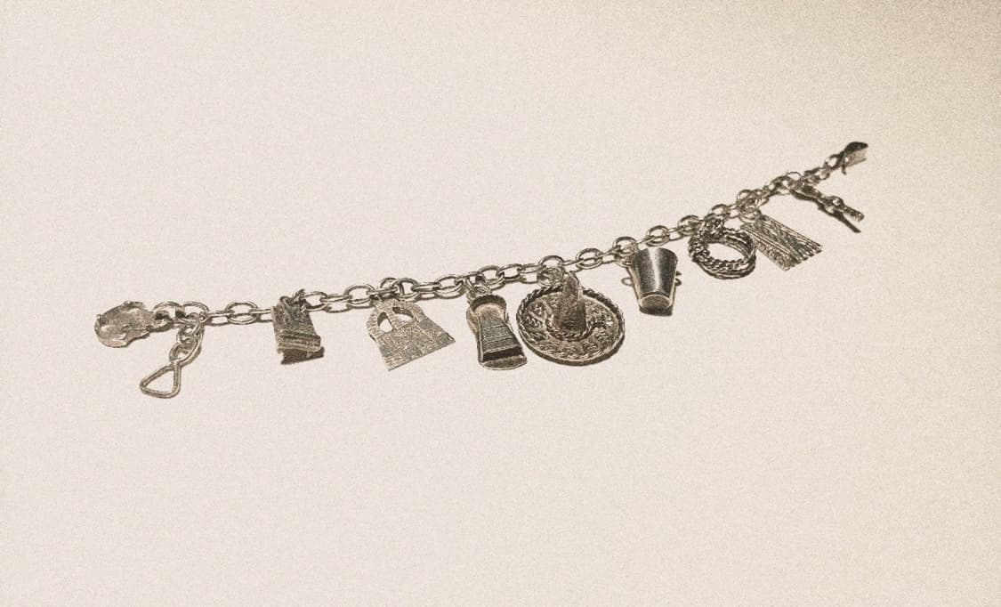 1980s 영국 빈티지 925 실버 체인 브레이슬릿 상품이미지2