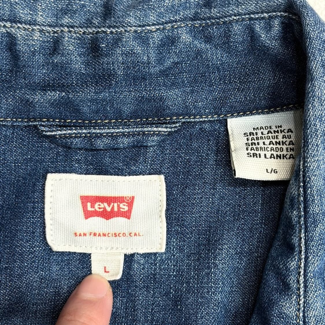 LEVI'S 웨스턴 데님 셔츠 L 상품이미지4