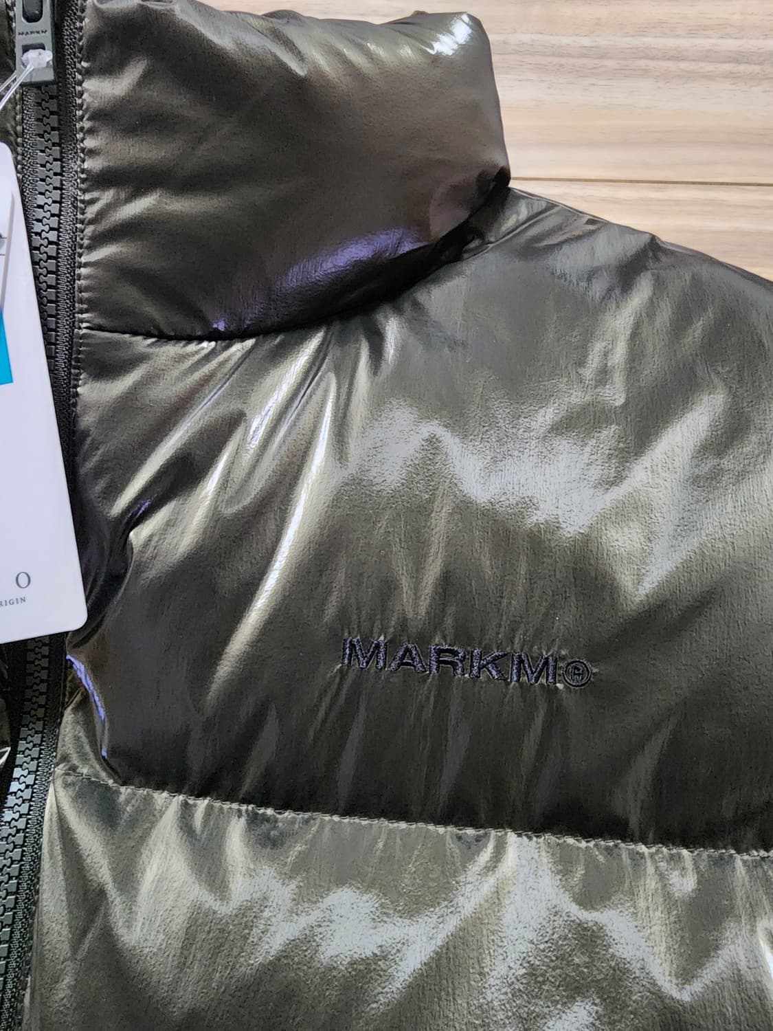 마크엠글로시덕다운패디점퍼다크카키L 상품이미지5