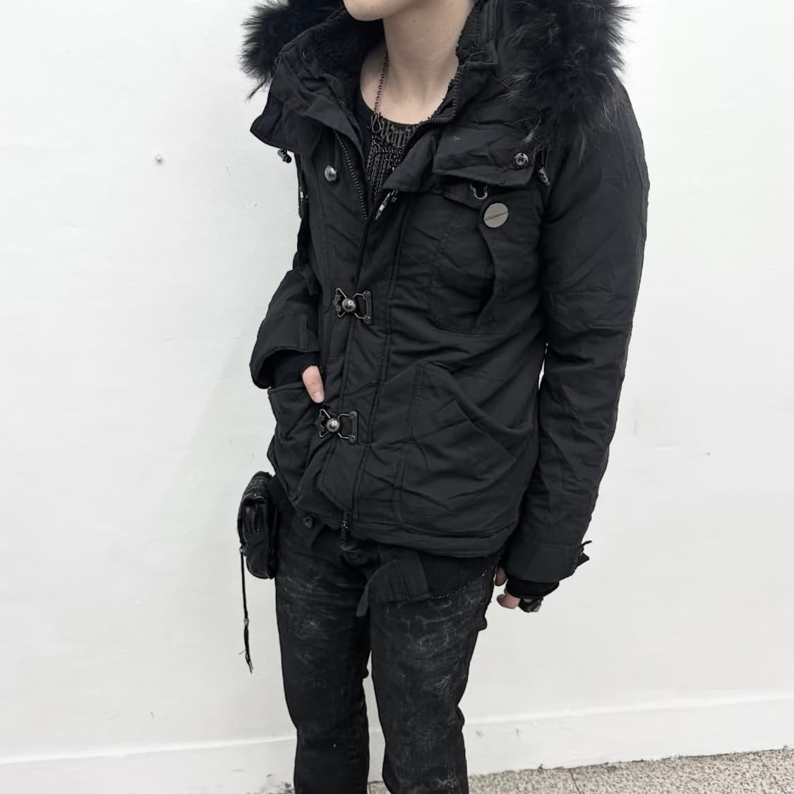 Sly 00’s buckle detail fur jacket 상품이미지2