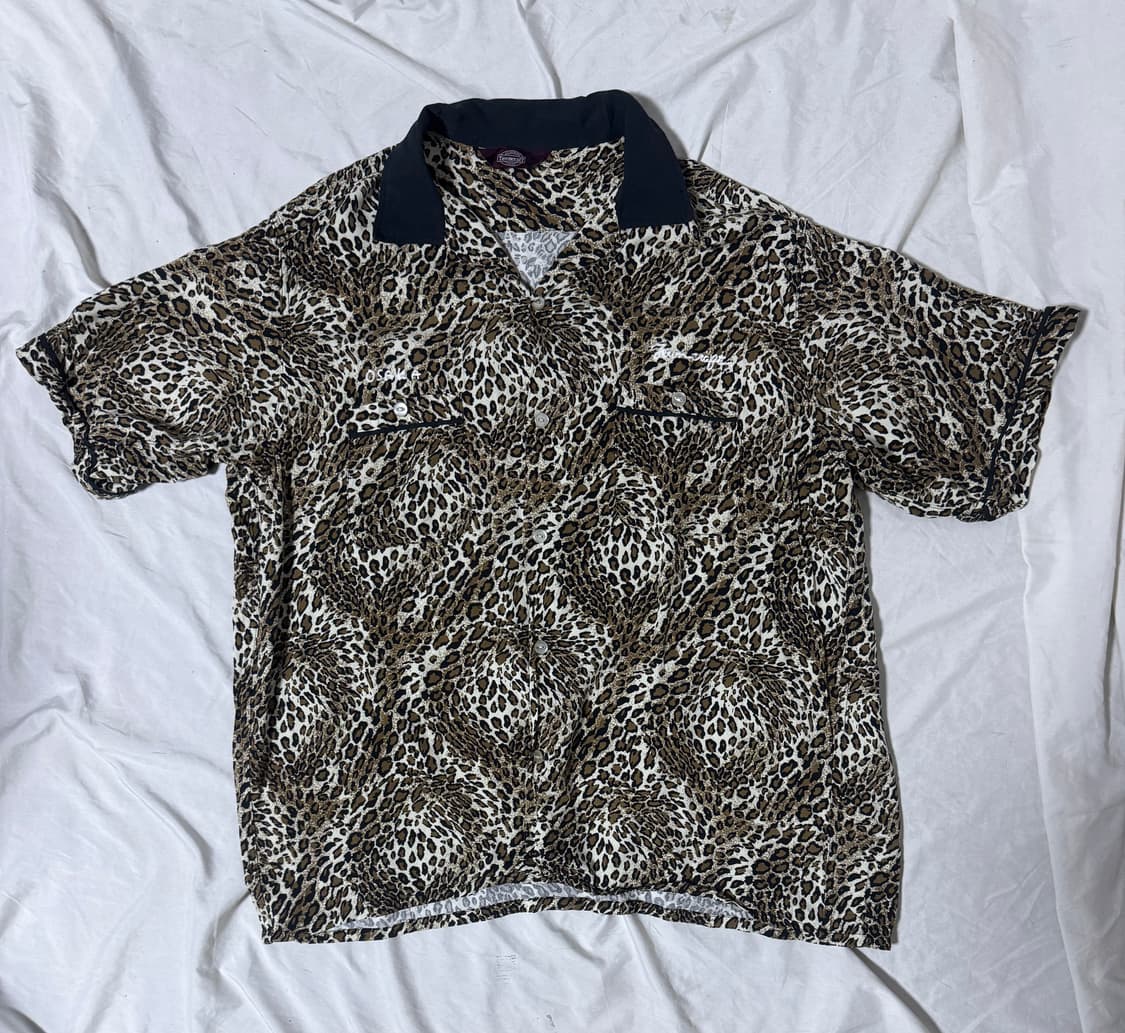 Freaks store towncraft 자수 레오파드 레이온 셔츠 상품이미지3