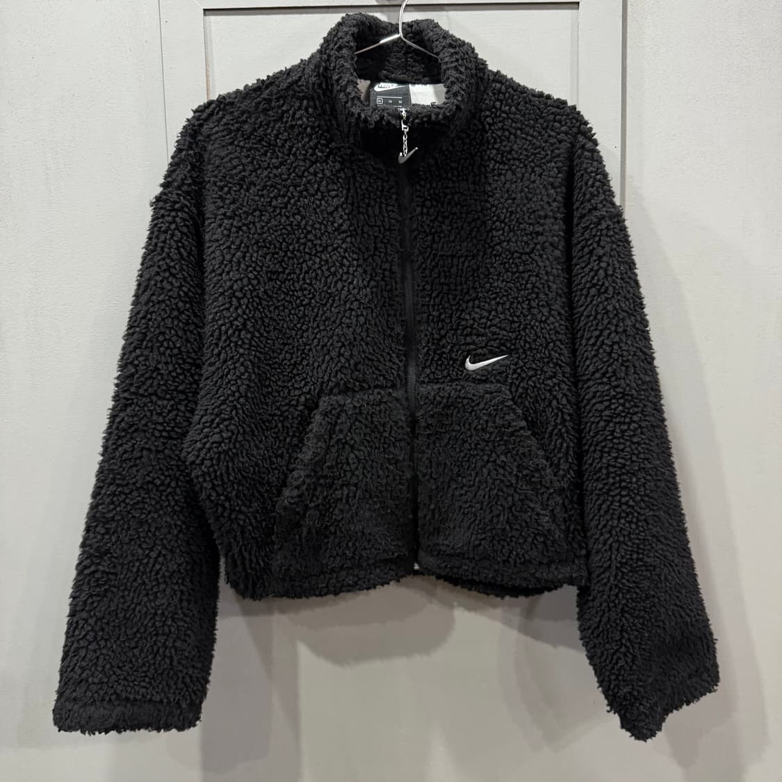 XL W 나이키 플리스 뽀글이 크롭 자켓 상품이미지1