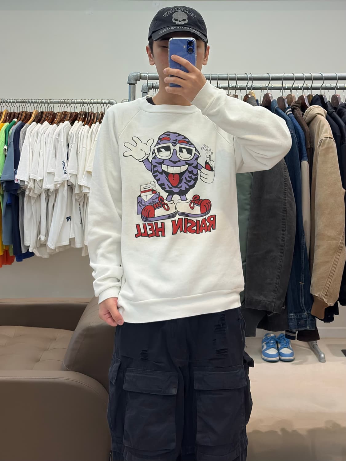 80s Raisin hell 스웻셔츠 상품이미지8