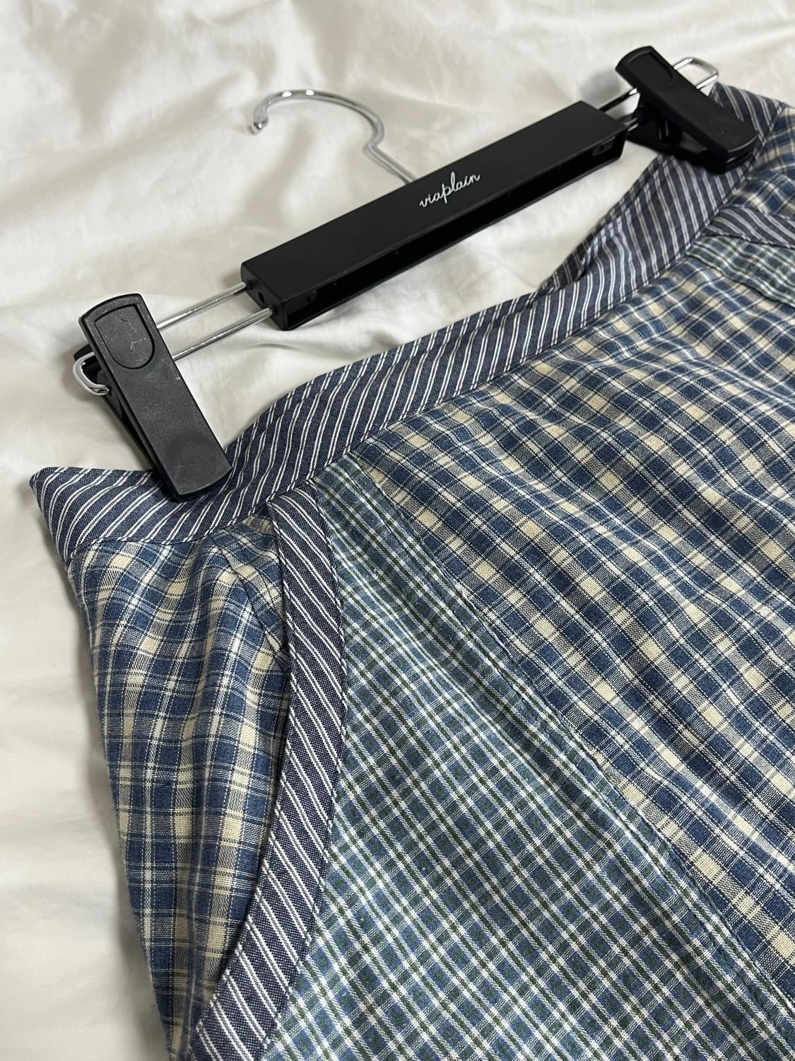 비아플레인 체크 스커트 via pori check skirt 상품이미지6