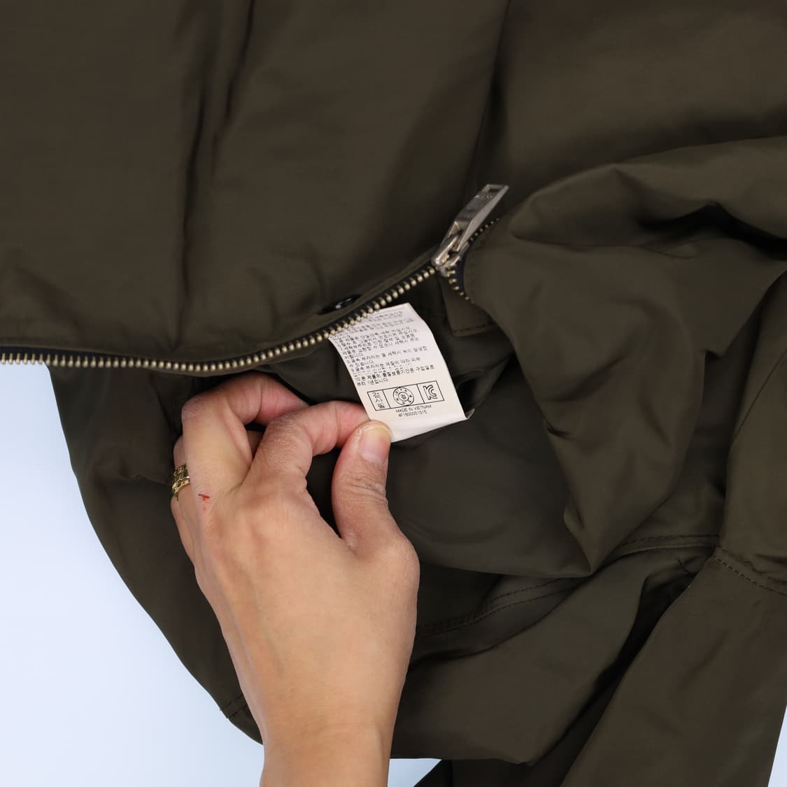 [100] 앤듀 카키 항공점퍼 자켓 1104HR2 상품이미지6