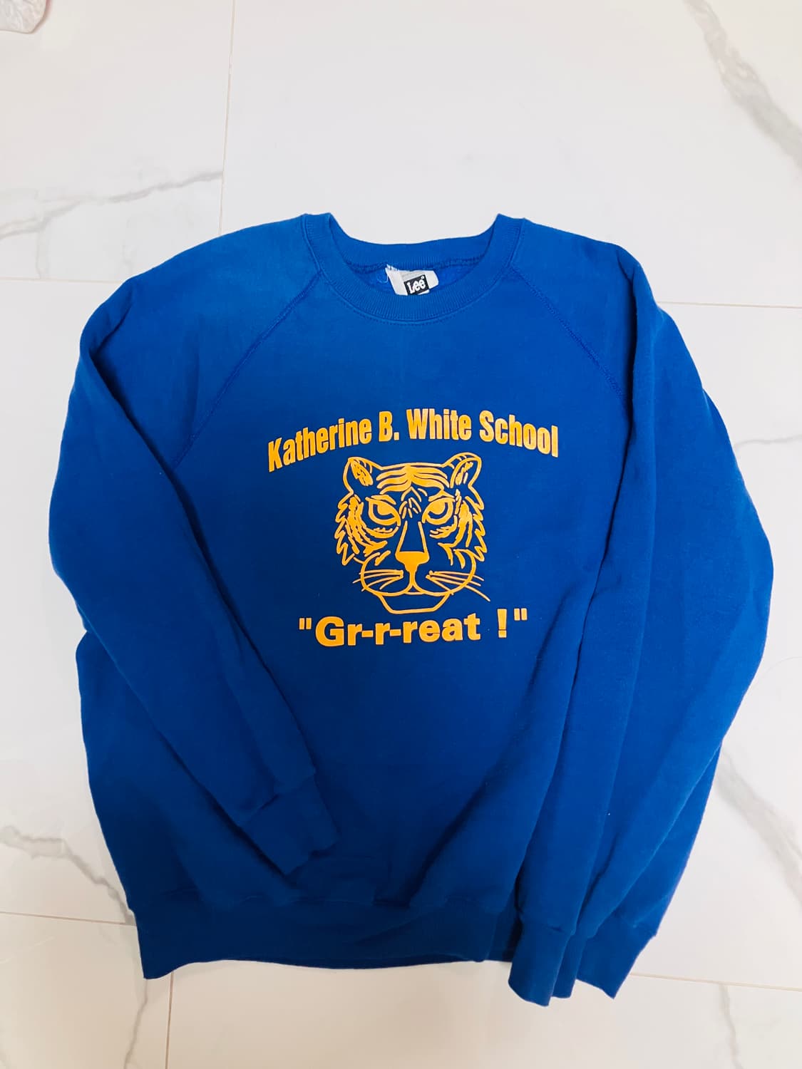 미국 빈티지 Lee Katherine B. White 스쿨 맨투맨 2XL 상품이미지1