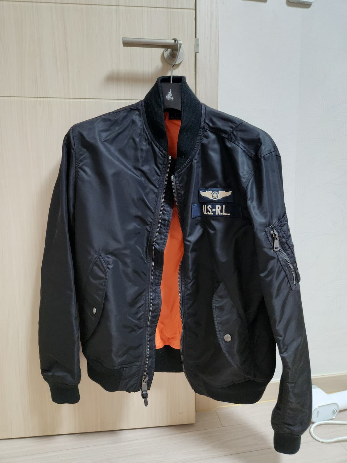 폴로 ma1 ma-1 항공 점퍼 자켓 블랙 상품이미지1