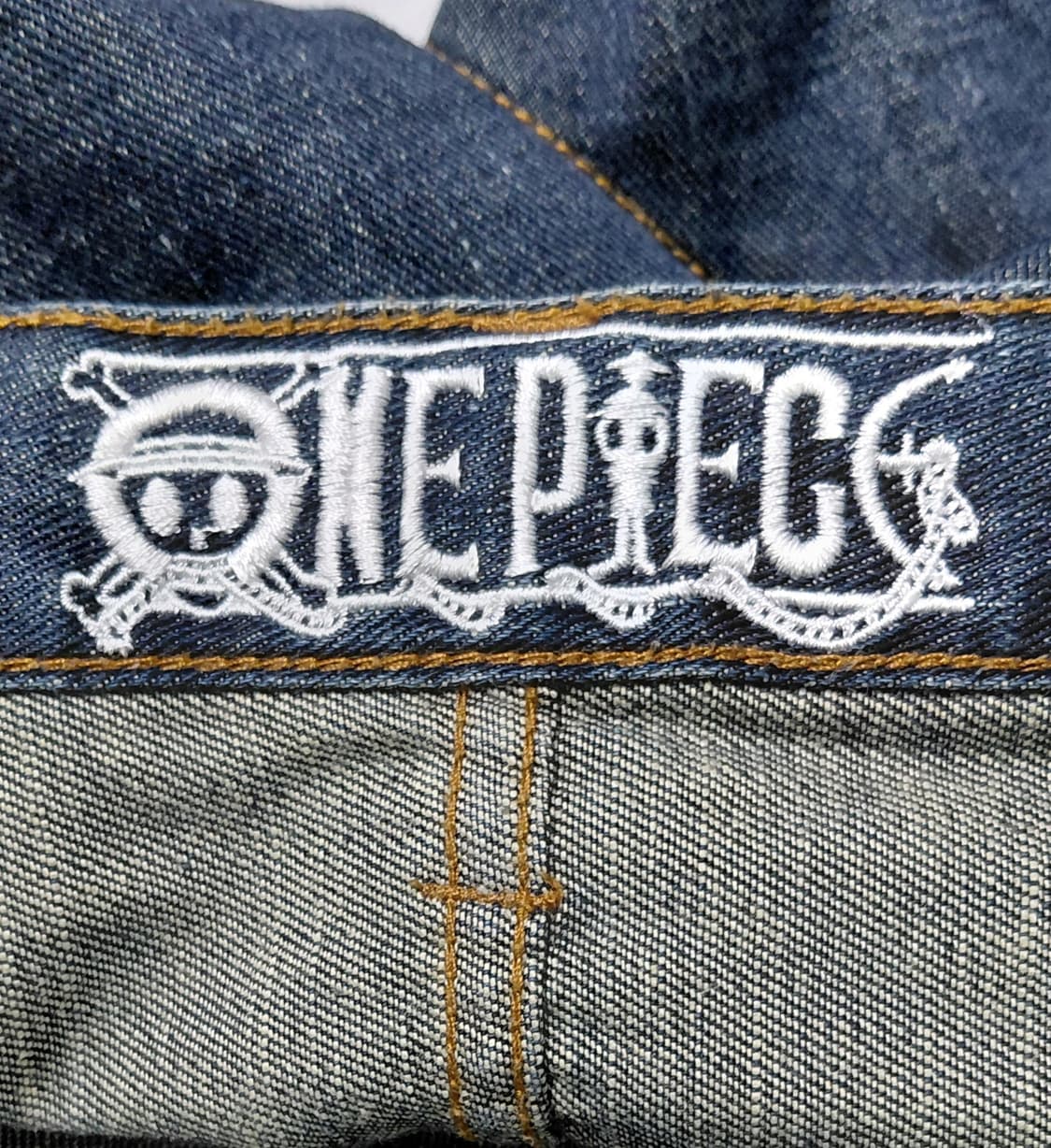 [정품] 원피스 쵸파맨(CHOPPER MAN) 빅로고 빈티지 데님 쇼츠 상품이미지5