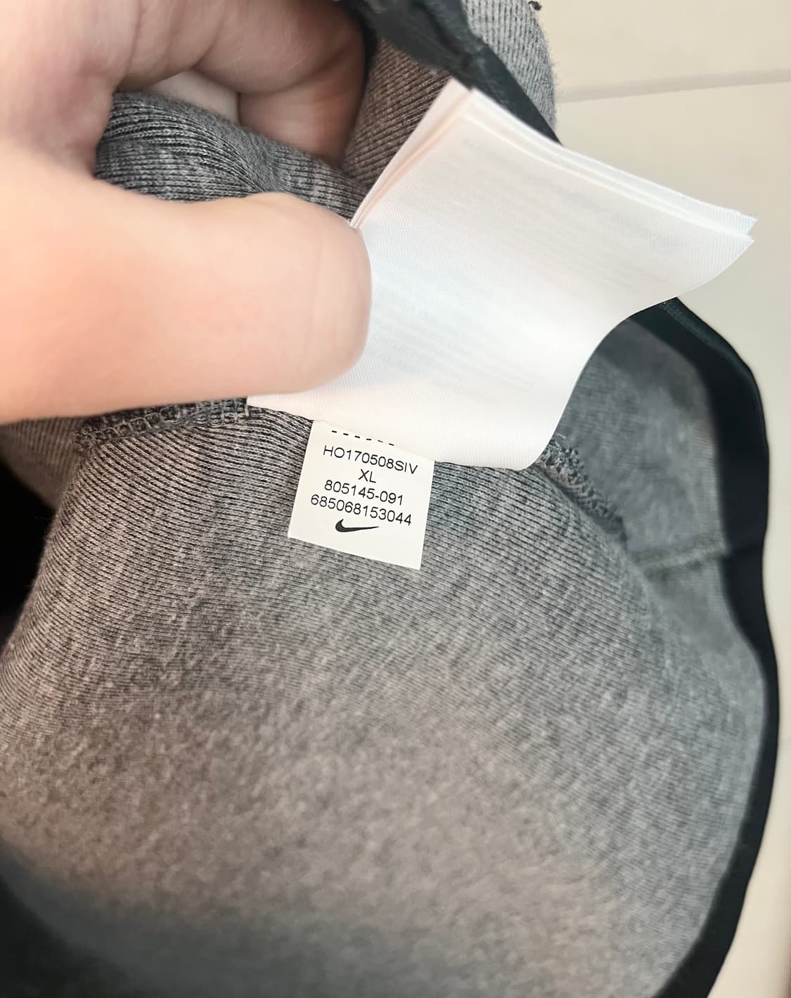 나이키 테크팩 후드집업 차콜 그레이 (XL) 상품이미지5