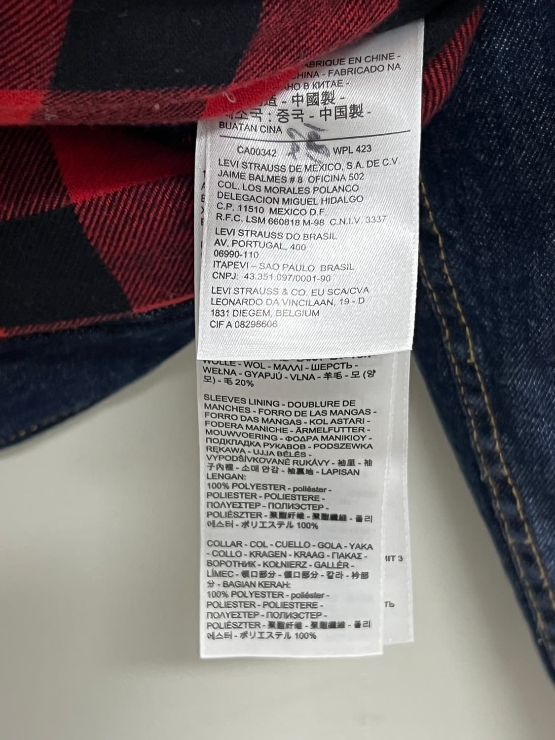 (XS) 리바이스 셰르파 트러커 구스다운 데님 자켓 상품이미지5