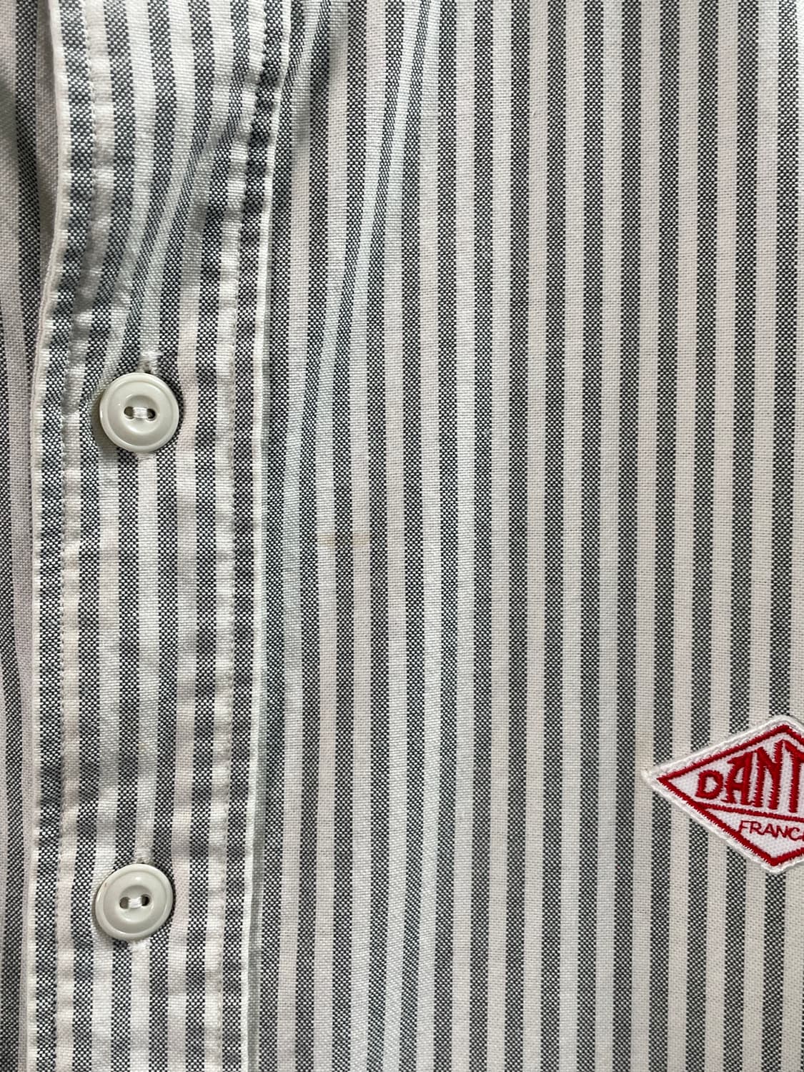 단톤 스트라이프 옥스포드 밴드 셔츠 (on.676) 상품이미지6