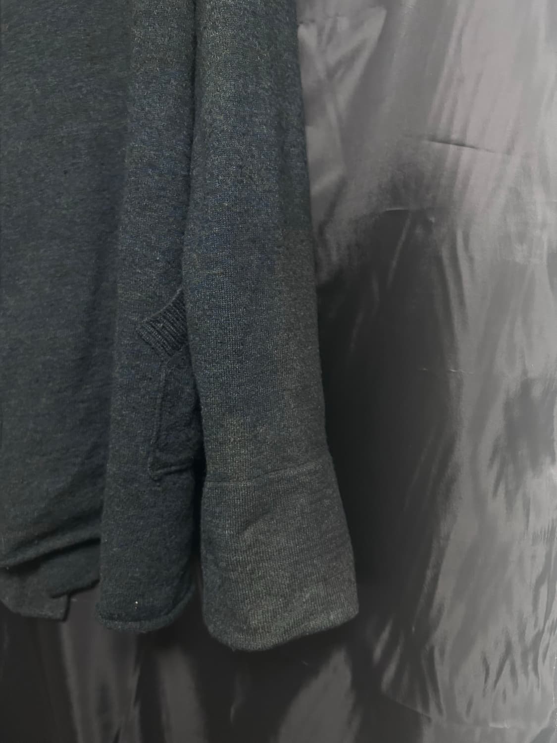 요지야마모토 후드 니트 코트 상품이미지8