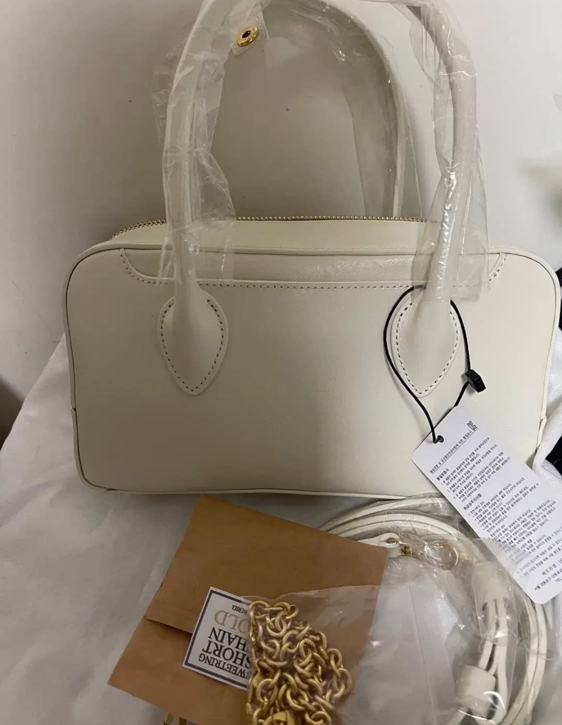 (새상품)드메리엘 볼링백 미디움+체인포함 상품이미지3