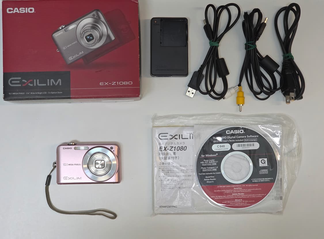 [풀구성 풀박스 핑크컬러🩷] CASIO EXILIM EX-Z1080 상품이미지1