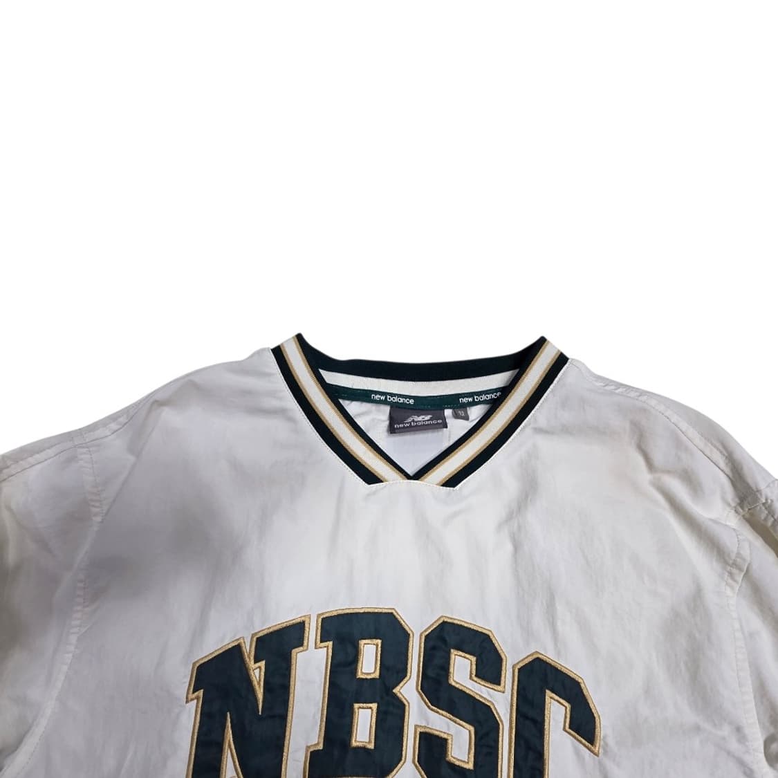 [프립]M/뉴발란스 NBSC 브이넥 웜업 풀오버 바람막이 (화이트) 상품이미지4