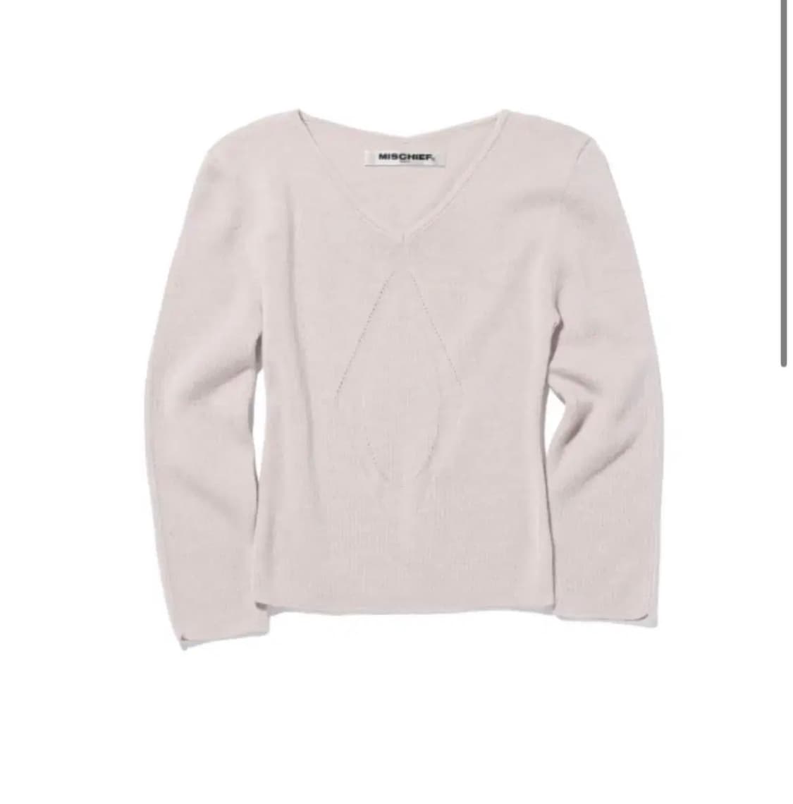 미스치프 롬버스 브이넥 니트 s 상품이미지1