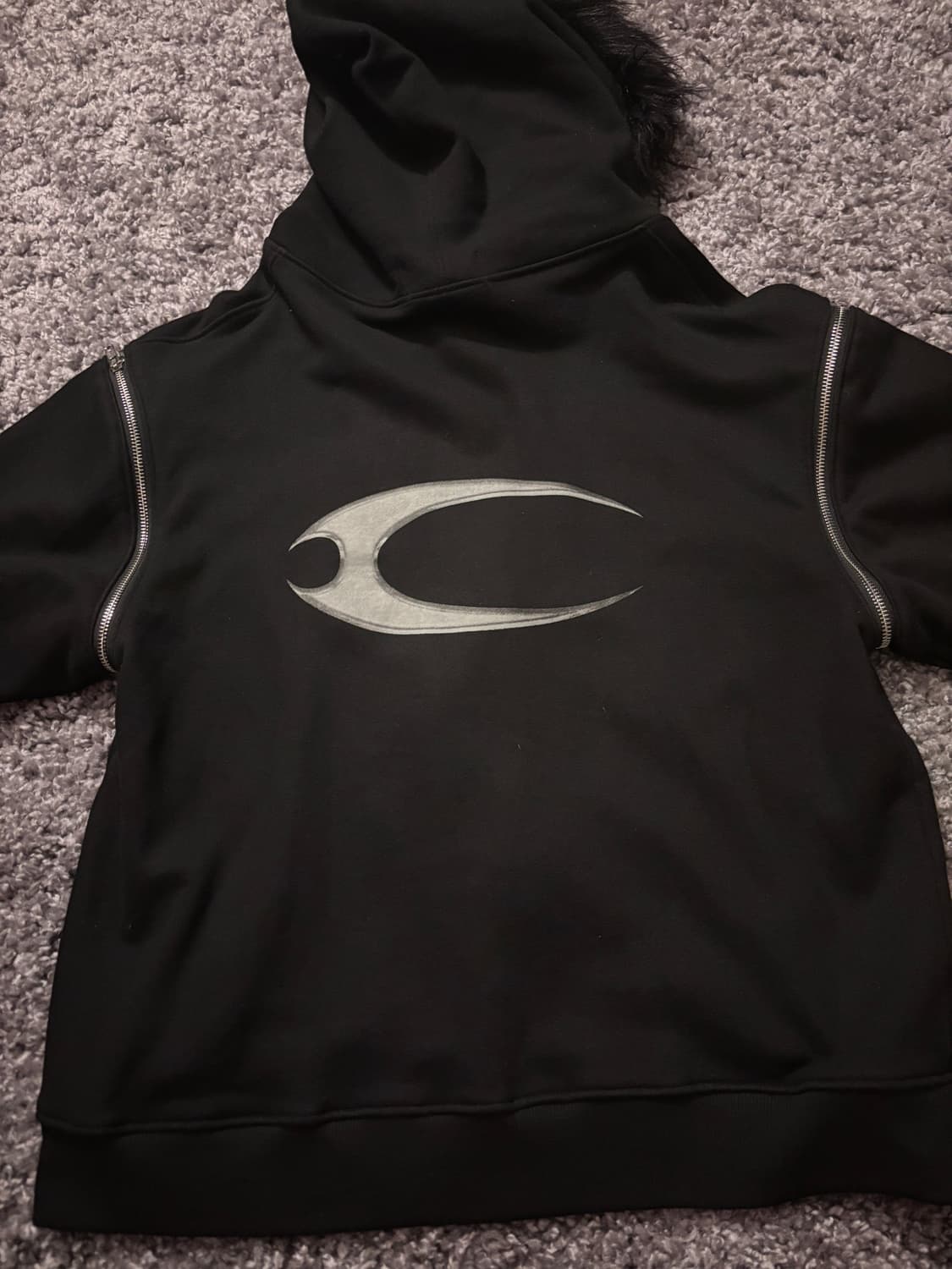 cozyworldwide fur hoodie M 상품이미지3