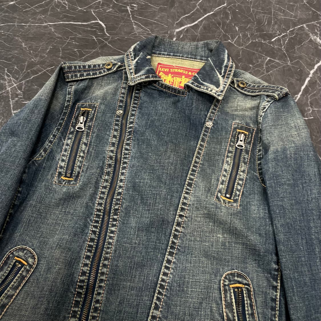 L 리바이스 데님 라이더 자켓 상품이미지7
