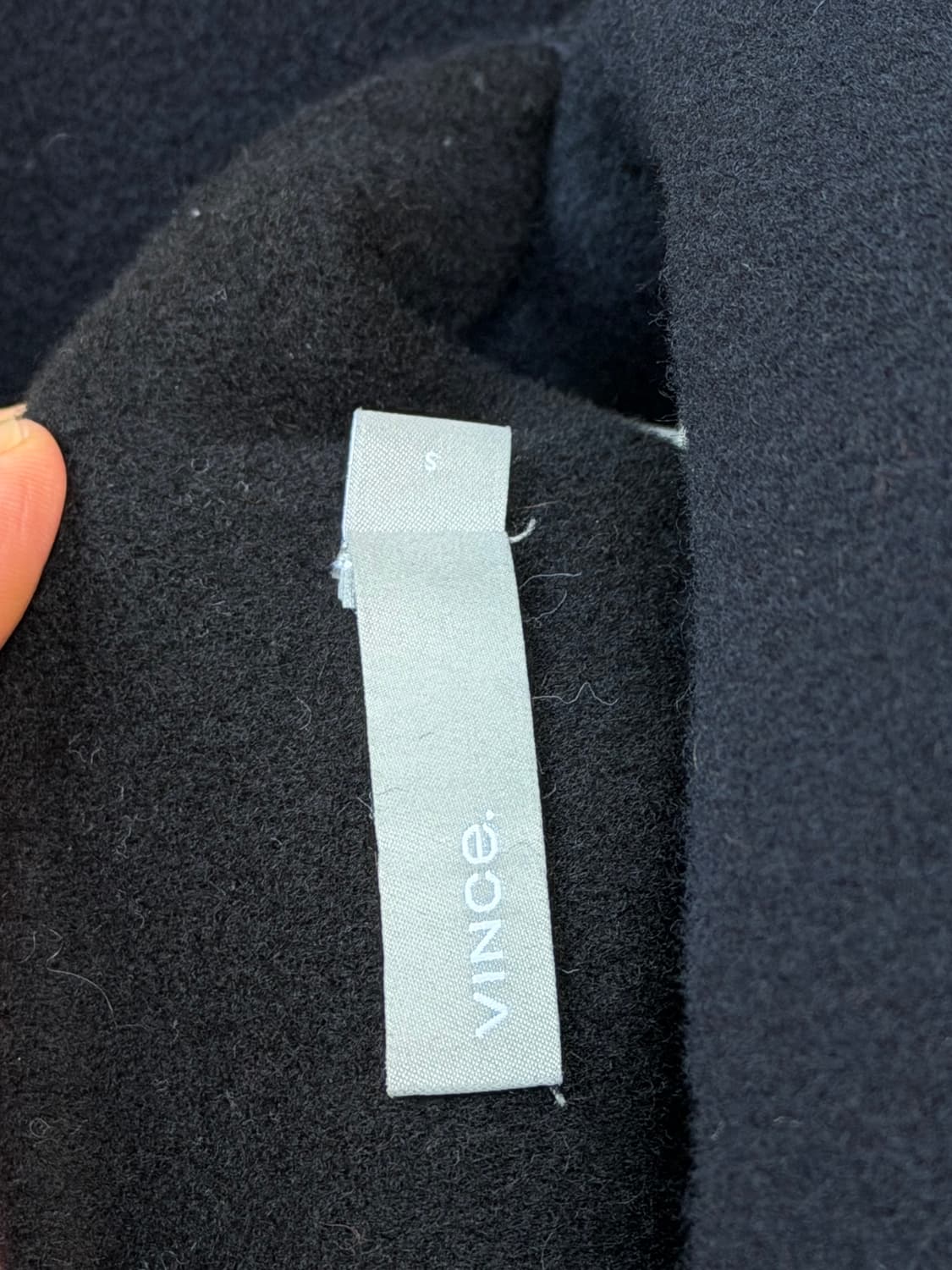 Vince 빈스 네이비 리버서블 울 코트 S 상품이미지6