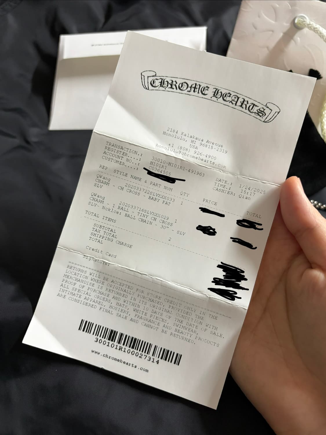 크롬하츠 원볼타이니 크로스 정품볼체인포함 상품이미지4